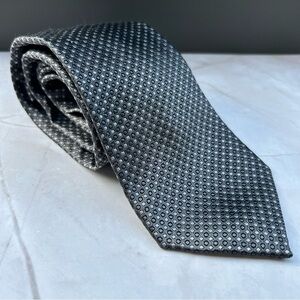 Saxony 58” Silk Gray Patterned Men's Tie